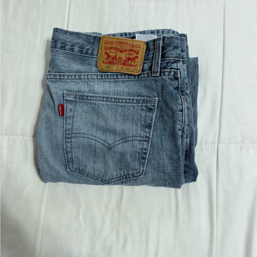 Levi's Men's Light Blue Straight Jeans